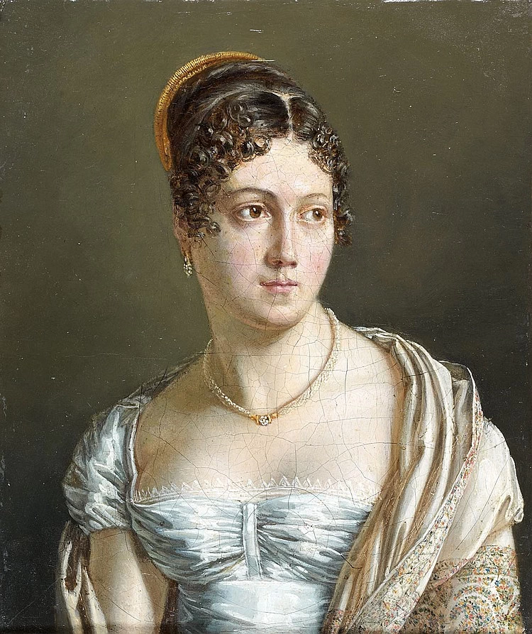 Jean - Baptiste Wicar, Presunto ritratto di Madame de Rémusat, attribuito